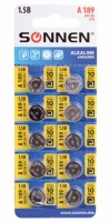   "" 1 ., SONNEN Alkaline, 189A (G10, LR54), ,  