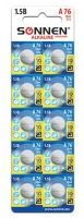  SONNEN Alkaline, A76 (G13, LR44), , 1 .,   ( )
